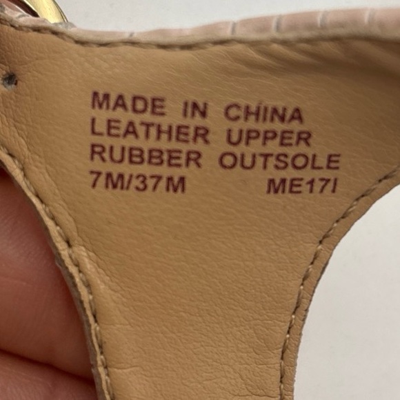 Michael Kors Blush Sandals with Gold Accents - Picture 10 of 10